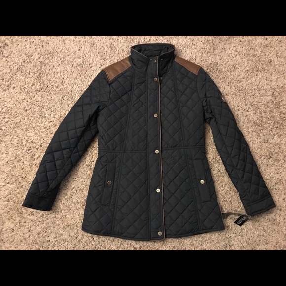 Lauren Ralph Lauren Trim Quilted Coat - Picture 2 of 8